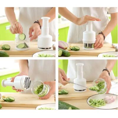 Manual Food Chopper – Fast & Easy Vegetable, Fruit, and Meat Cutter