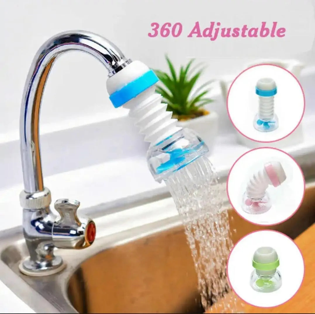 Fan Faucet 360° Water Saving Tap – Adjustable Rotating Splash Filter Nozzle