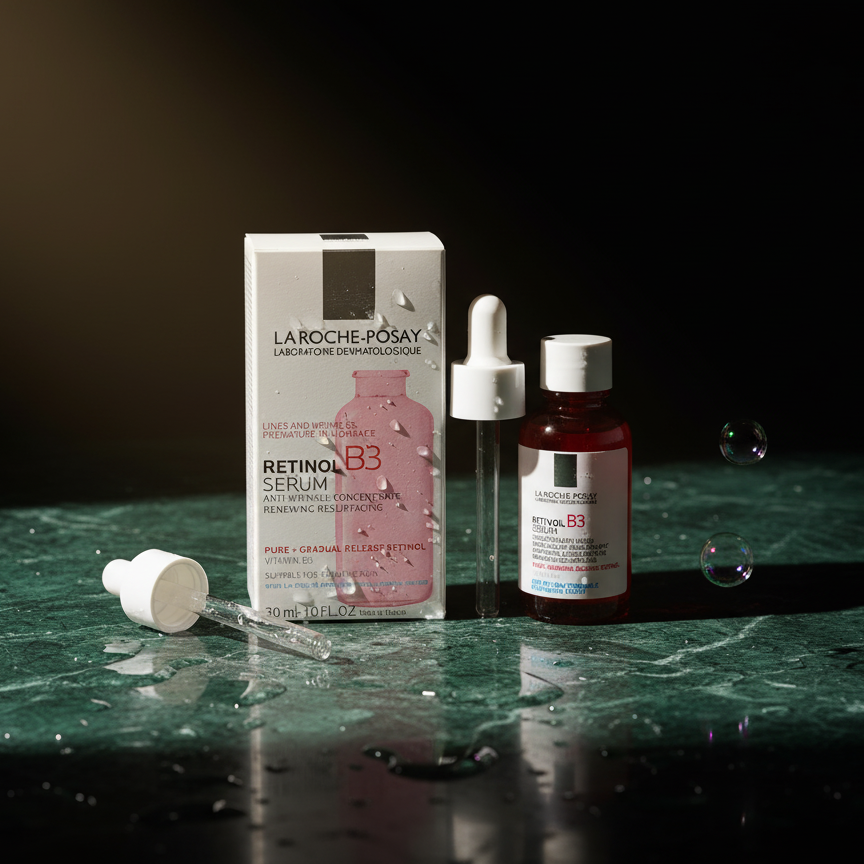 La Roche-Posay Retinol B3 Serum – Anti-Aging Renewal Serum with Pure Retinol, Niacinamide & Hydration for Sensitive Skin