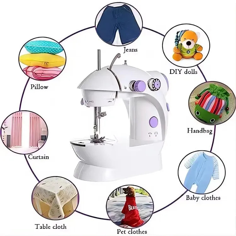Portable Mini Dual-Speed Electric Sewing Machine – Easy & Compact Home Sewing Tool