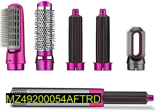 5-in-1 Hair Styler – Multi-Function Professional Hair Dryer, Curler, Comb & Straightener