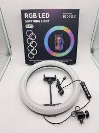 MJ33 RGB LED Soft Ring Light – Bright Illumination with Adjustable Colors