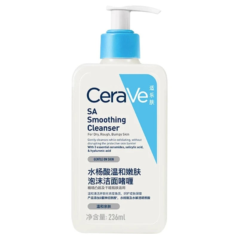 CeraVe SA Smoothing Cleanser – Gentle Exfoliating Face Wash for Smooth Skin