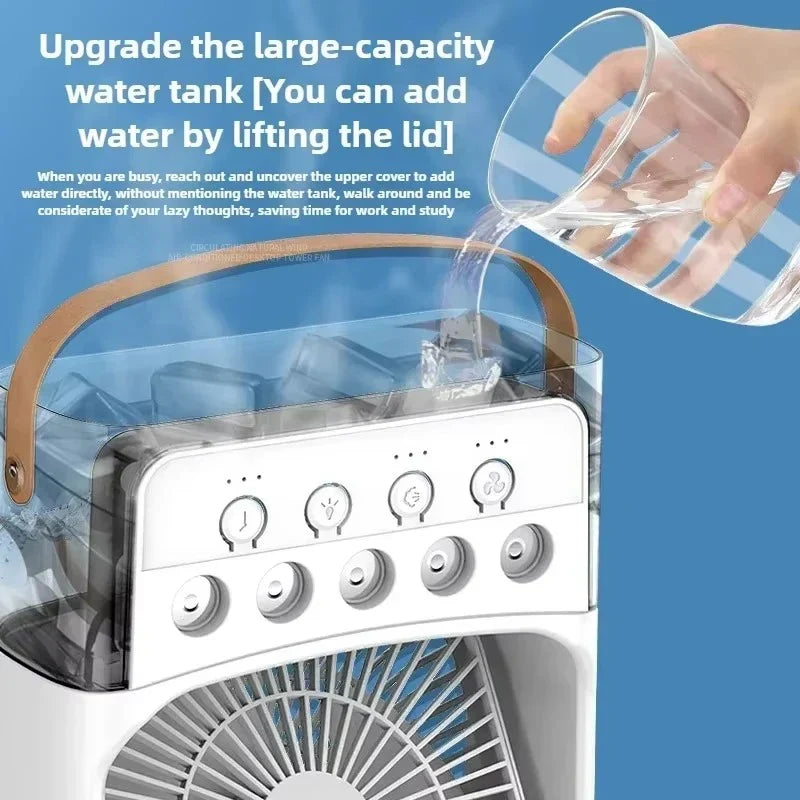 Mini Portable Air Conditioner & AC Fan – Personal Cooling Fan for Office & Room