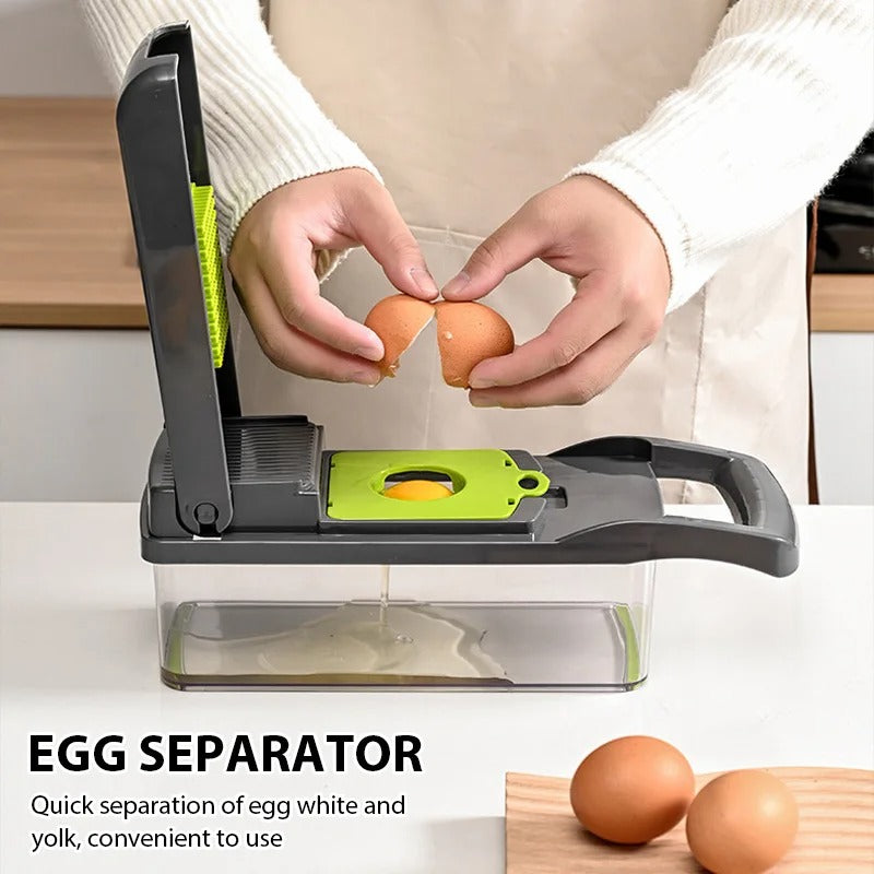 16in1 Versatile Vegetable Cutter – Multi-Functional Kitchen Slicer & Chopper