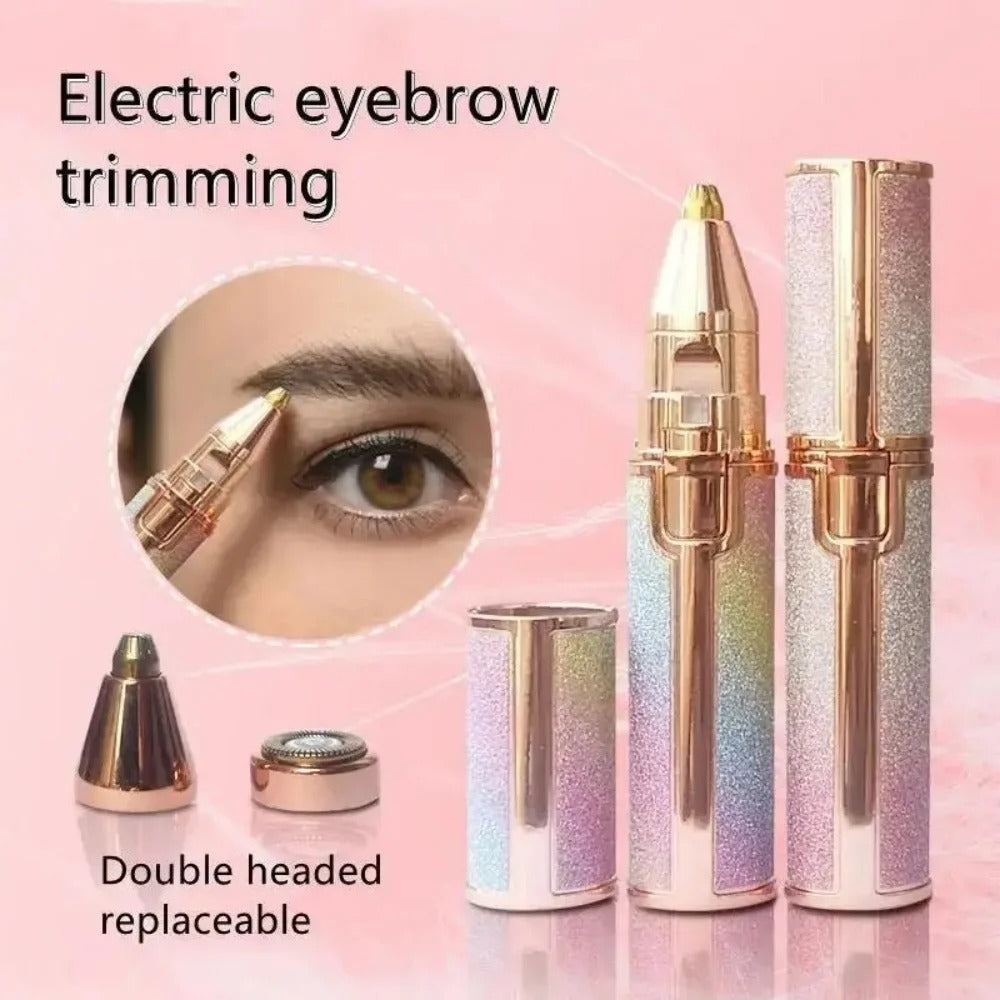 2 In 1 Rechargeable Electric Eyebrow Trimmer + Body Facial Hair Removal