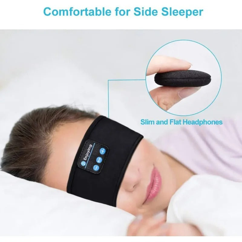 Bluetooth Sleeping Headphones with Eye Mask – Wireless Music Sleep Headband for Relax & Comfort