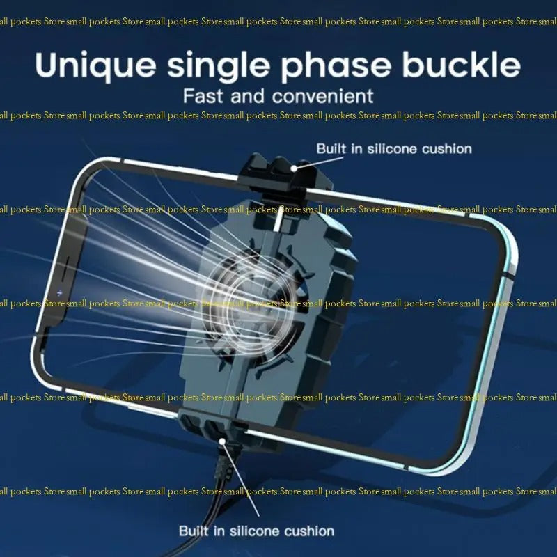 S-72 Portable Mobile Phone Cooling Fan with LED Light | USB Mini Fan for Smartphones