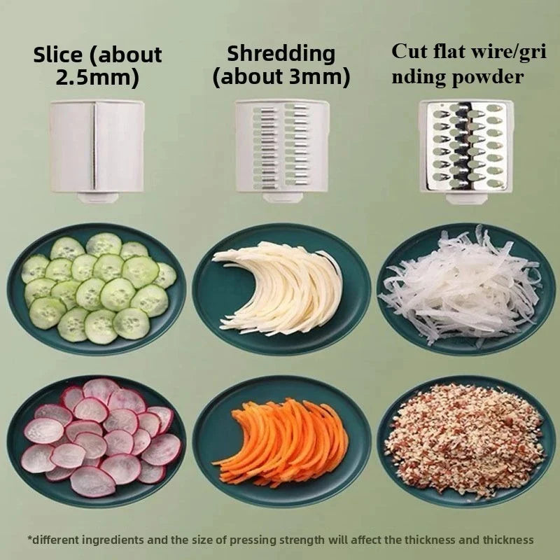 3 in 1 Manual Vegetable Slicer Roller – Multifunction Kitchen Cutter