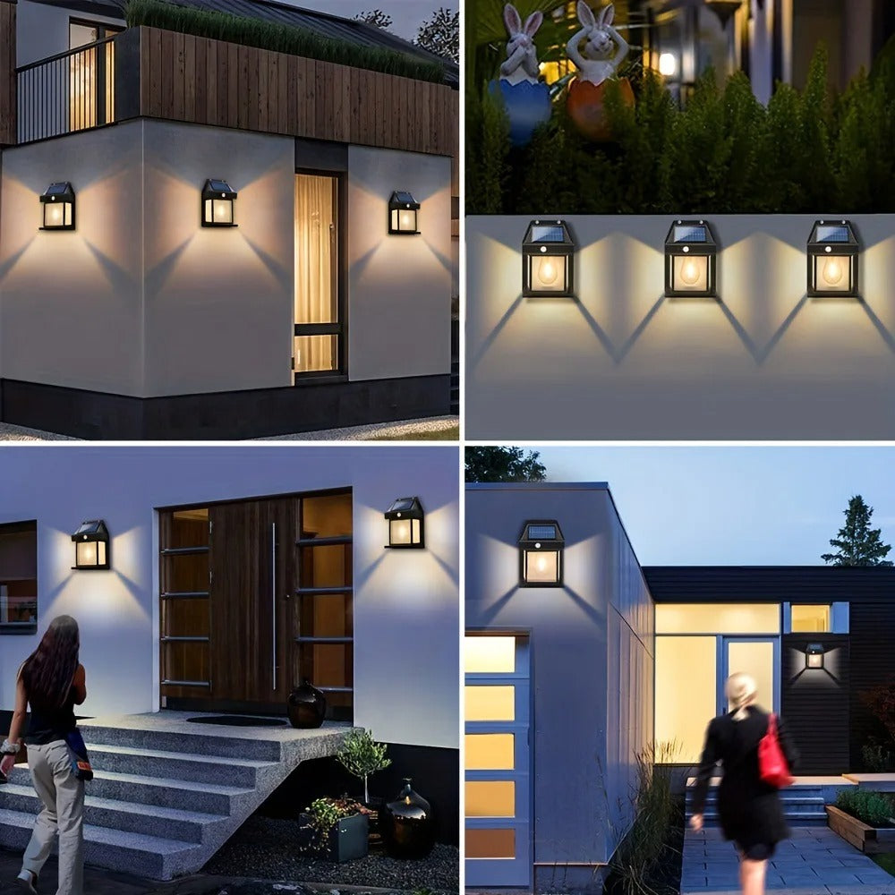 CALLISTA LED Solar Wall Lamp – Outdoor Waterproof Up & Down Light for Garden, Stairs & Fence