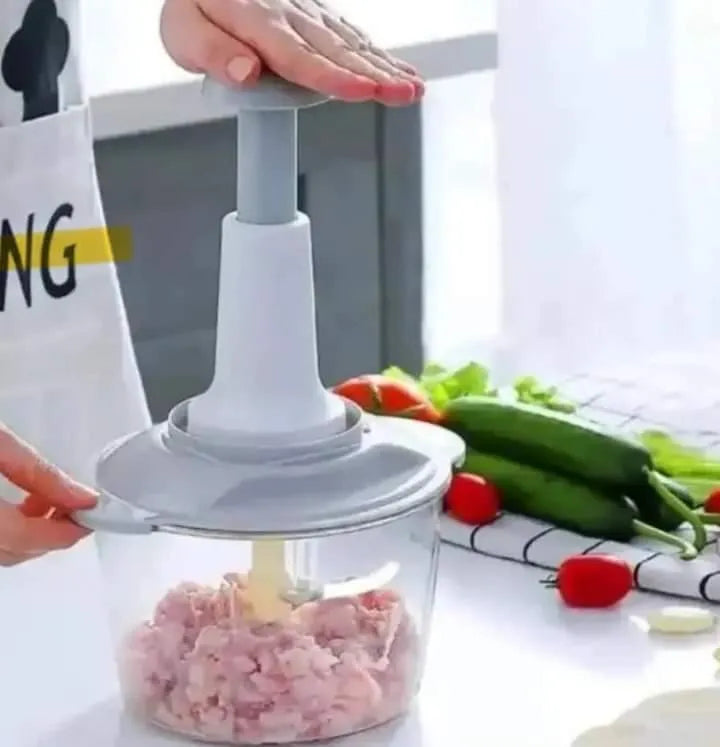 Manual Food Chopper – Fast & Easy Vegetable, Fruit, and Meat Cutter