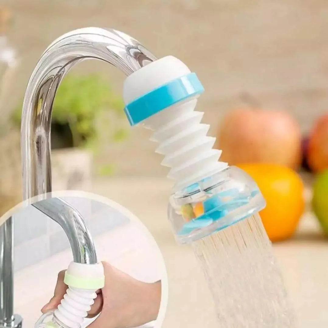 Fan Faucet 360° Water Saving Tap – Adjustable Rotating Splash Filter Nozzle