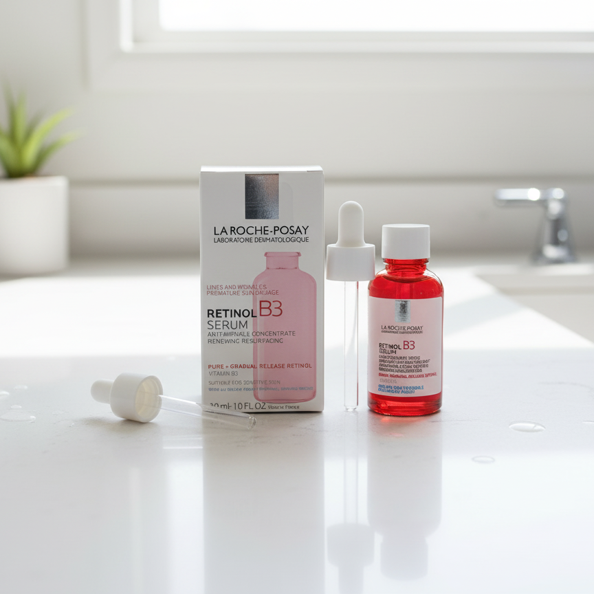 La Roche-Posay Retinol B3 Serum – Anti-Aging Renewal Serum with Pure Retinol, Niacinamide & Hydration for Sensitive Skin