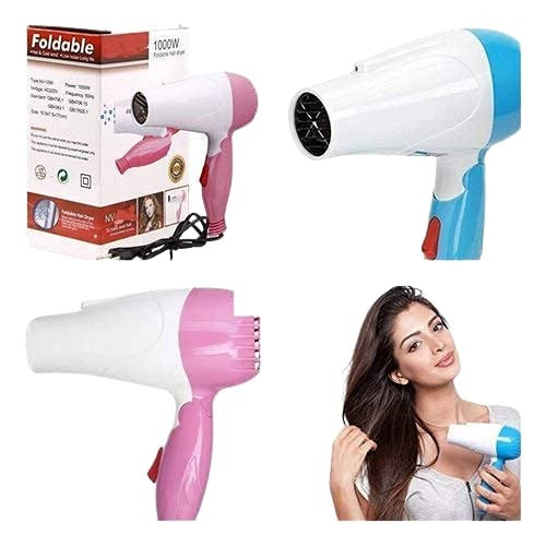 Nova Hair Dryer NV-1290 – Durable & Comfortable Hair Dryer with Smooth Handling (Random Color)