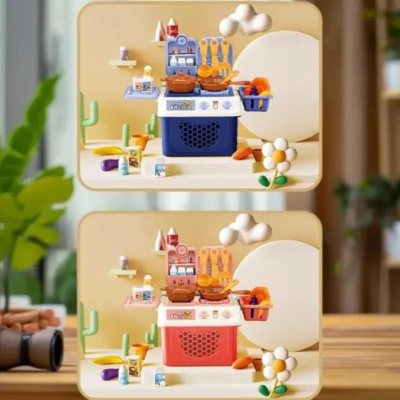 Kids Kitchen Set Simulation – Pretend Play Cooking Toy for Children