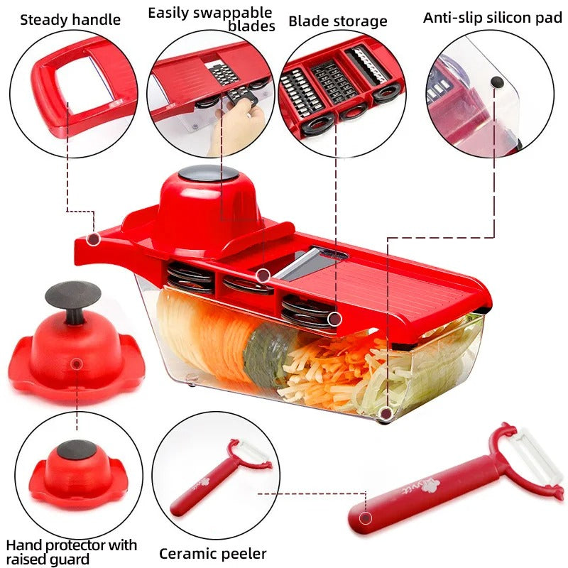 10 in 1 Mandoline Slicer – Multifunctional Vegetable & Fruit Cutter