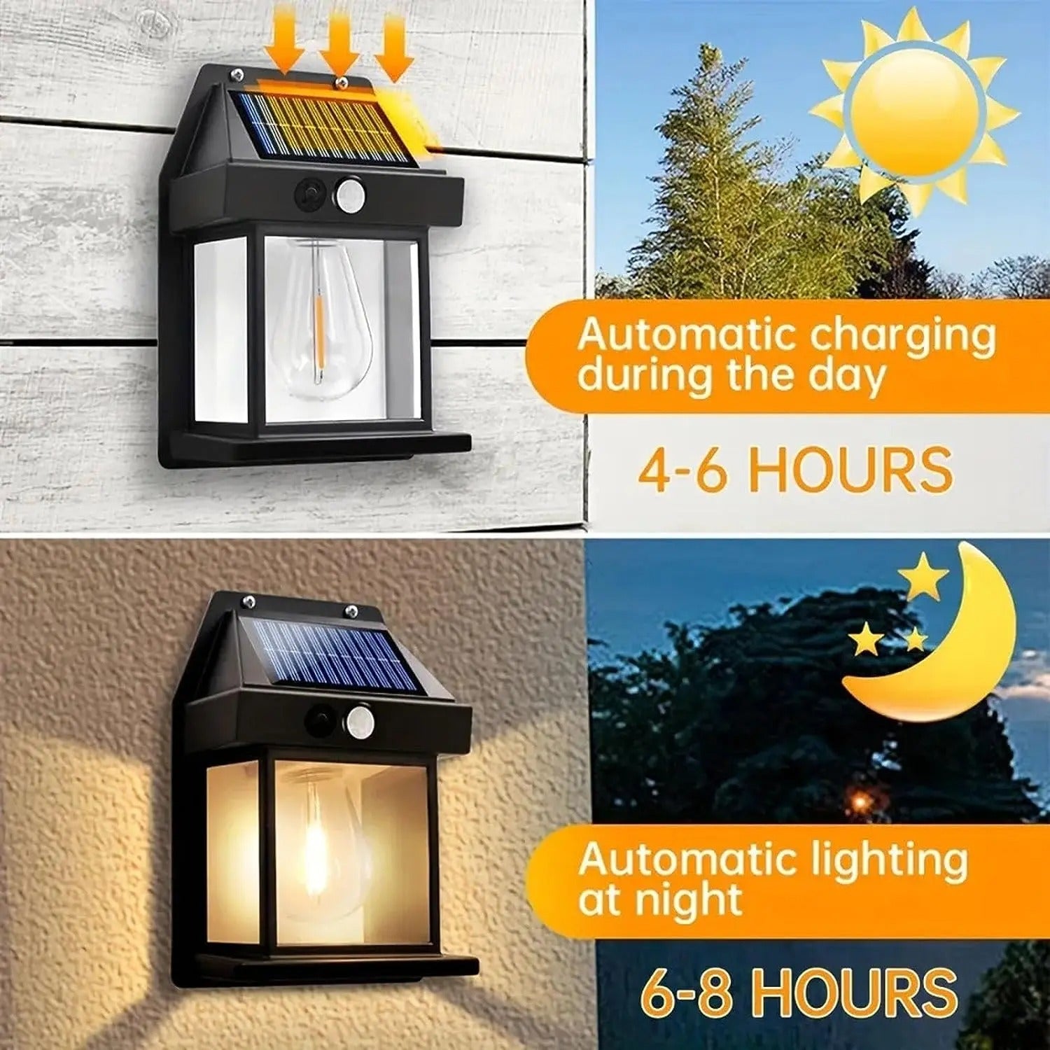 CALLISTA LED Solar Wall Lamp – Outdoor Waterproof Up & Down Light for Garden, Stairs & Fence