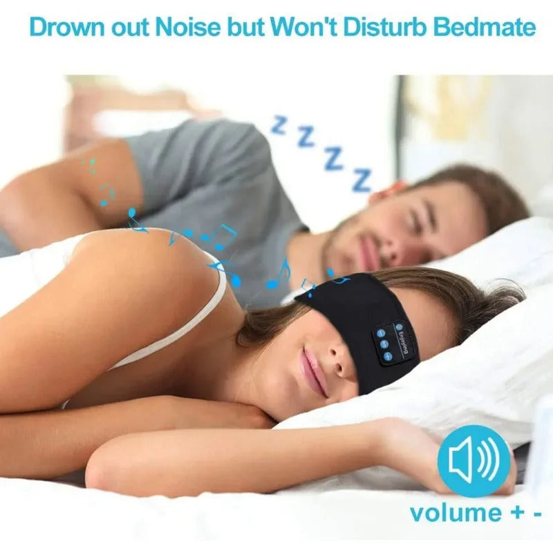 Bluetooth Sleeping Headphones with Eye Mask – Wireless Music Sleep Headband for Relax & Comfort