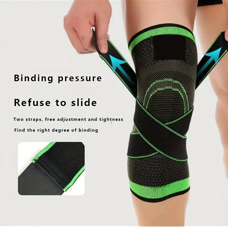 3D Weaving Knee Support Band – Breathable Compression Brace for Pain Relief & Sports Protection