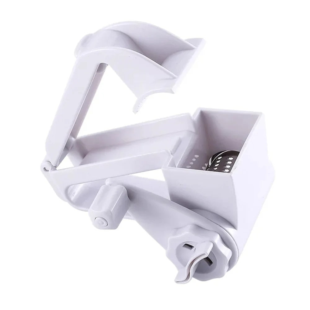 Hand Held Rotary Grater – Cheese Cutter, Vegetable Slicer & Grater