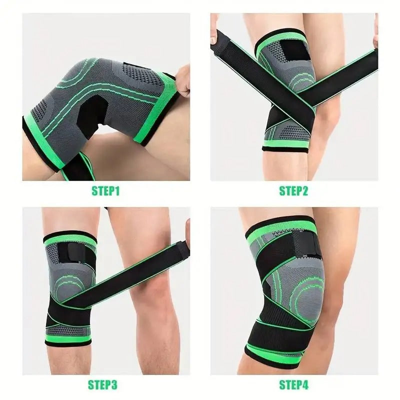 3D Weaving Knee Support Band – Breathable Compression Brace for Pain Relief & Sports Protection
