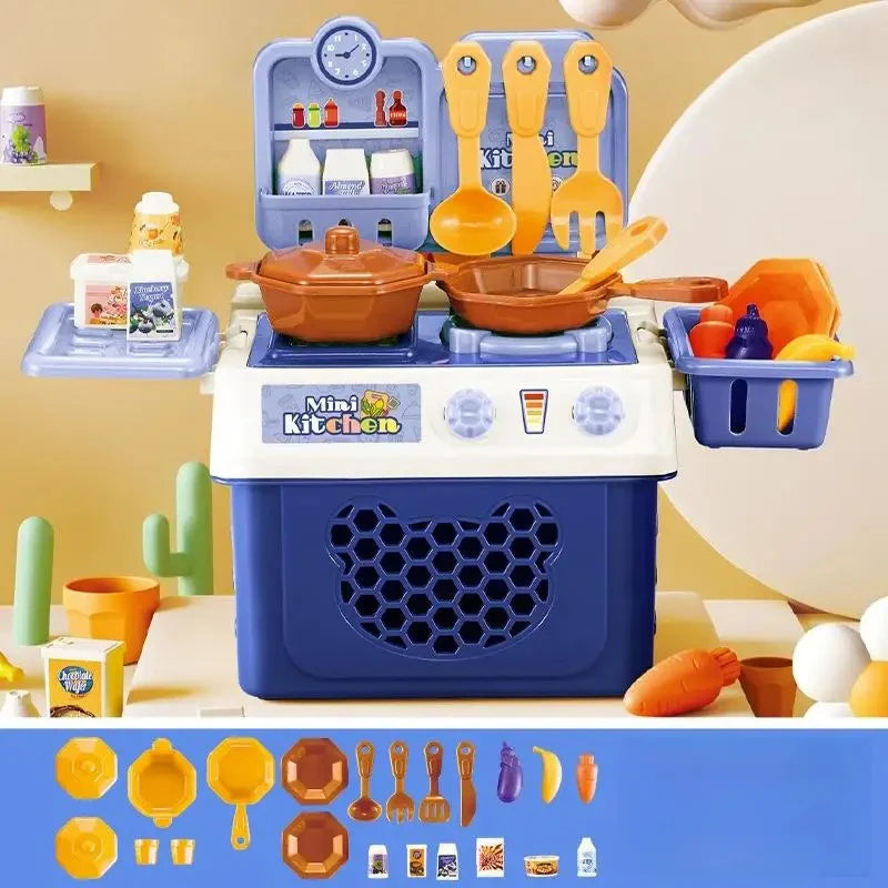 Kids Kitchen Set Simulation – Pretend Play Cooking Toy for Children
