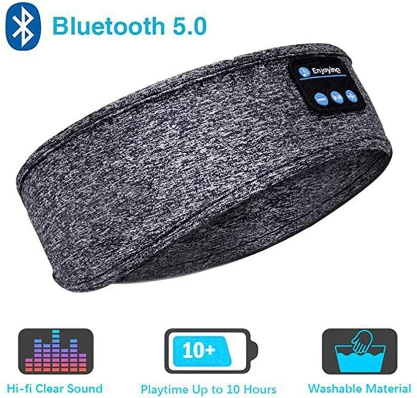 Bluetooth Sleeping Headphones with Eye Mask – Wireless Music Sleep Headband for Relax & Comfort