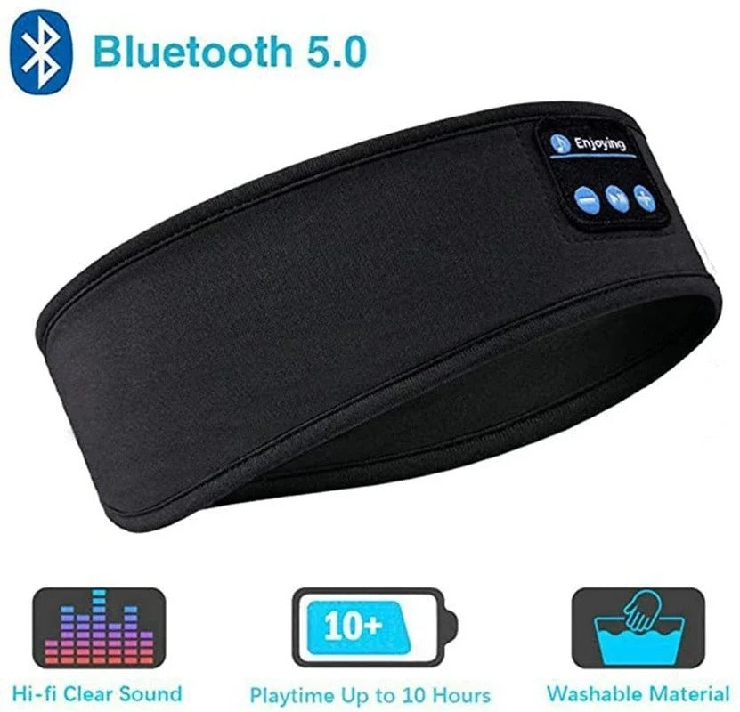 Bluetooth Sleeping Headphones with Eye Mask – Wireless Music Sleep Headband for Relax & Comfort